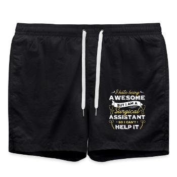 Surgical Assistant Awesome Surgical Assistant - Swim Trunks - black - Front - AI Model Male 185 light (185cm)