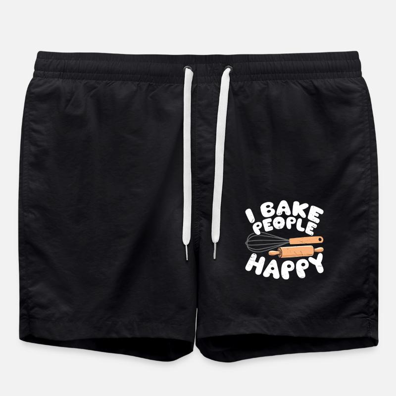Baking Baker Bakery - Swim Trunks - black