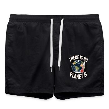 Il n’y a pas de planète B - Short de bain - noir - Devant - AI Model Male 185 light (185cm)