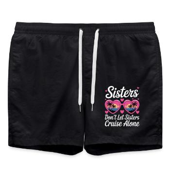 Cruise Saying Travel Ship Cruise Gift - Swim Trunks - black - Front - AI Model Male 185 light (185cm)