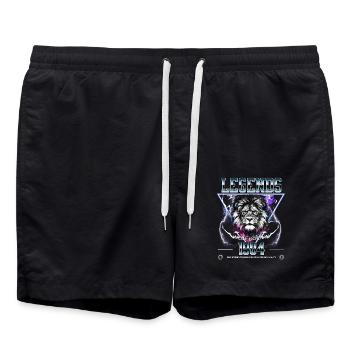 1984 Anniversaire Légende Leo - Short de bain - noir - Devant - AI Model Male 185 light (185cm)