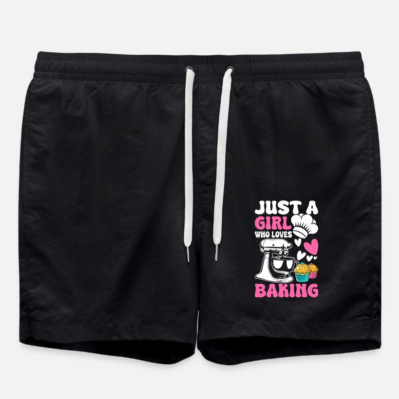 Baking Baker Bakery - Swim Trunks - black