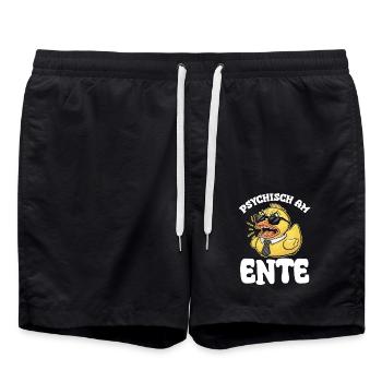Psychisch Am Ente - Badeshorts - Schwarz - Vorne - AI Model Male 185 light (185cm)