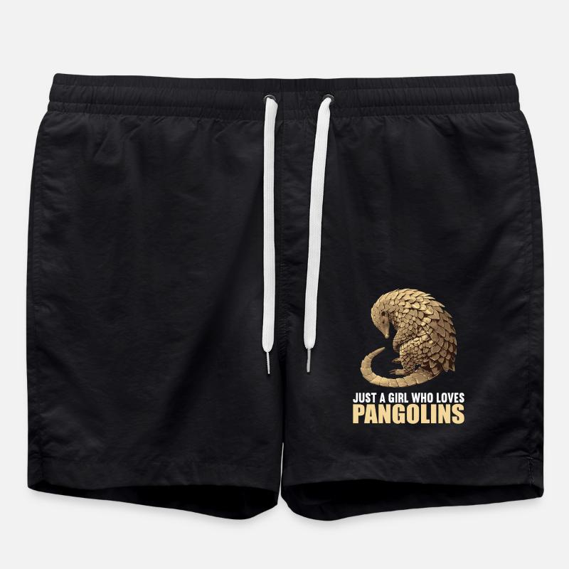 Pangolins Pangolin Pangolin - Swim Trunks - black