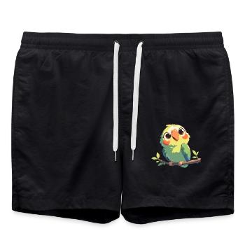 Perroquet Perroquet Perroquet - Short de bain - noir - Devant - AI Model Male 185 light (185cm)