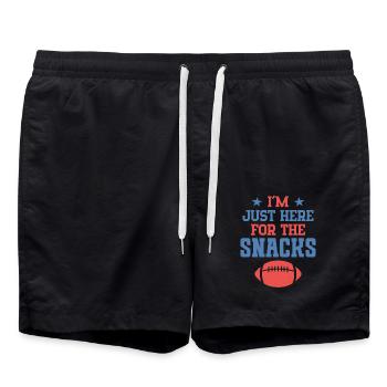Je suis juste là pour les collations - Short de bain - noir - Devant - AI Model Male 185 light (185cm)