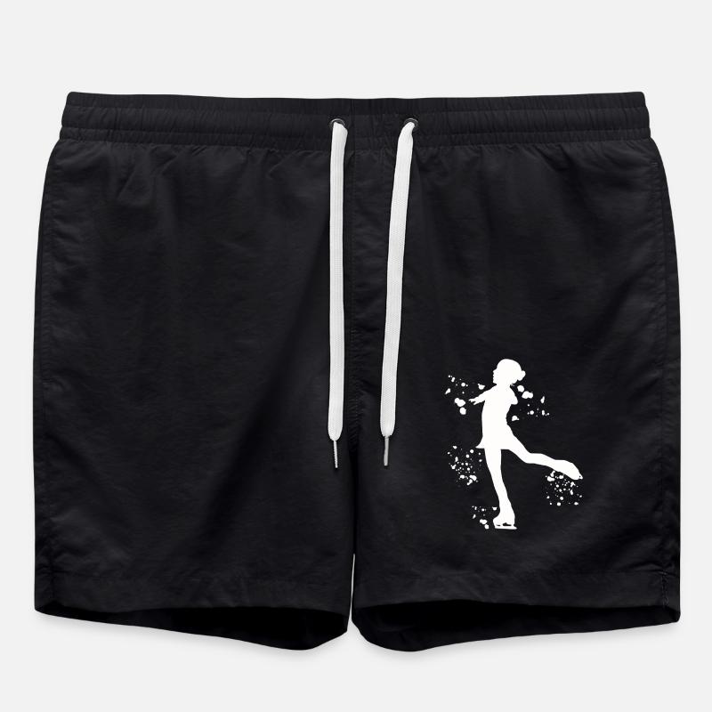 Eiskunstläufer Schlittschuhlaufen Eiskunstlauf - Badeshorts - Schwarz