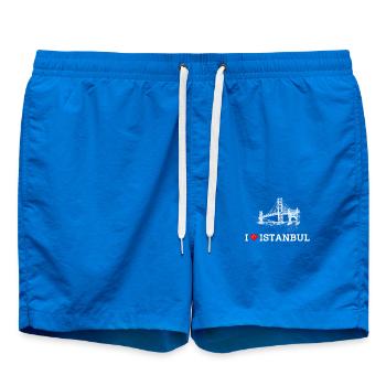 Ich liebe Istanbul Coole Golden Gate Brücke Herz Flagge - Badeshorts - Cobalt blue - Vorne