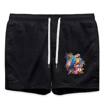 Perroquet Perroquet Perroquet - Short de bain - noir - Devant - AI Model Male 185 light (185cm)