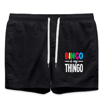 Bingo Is My Thing - Your Game - Swim Trunks - black - Front - AI Model Male 185 light (185cm)