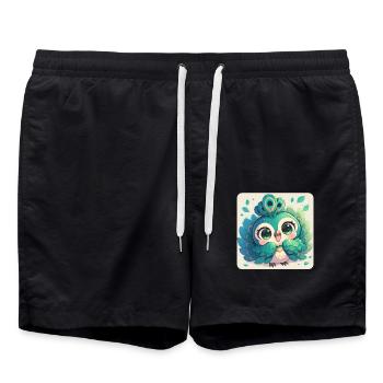 Paons Paon - Short de bain - noir - Devant - AI Model Male 185 light (185cm)