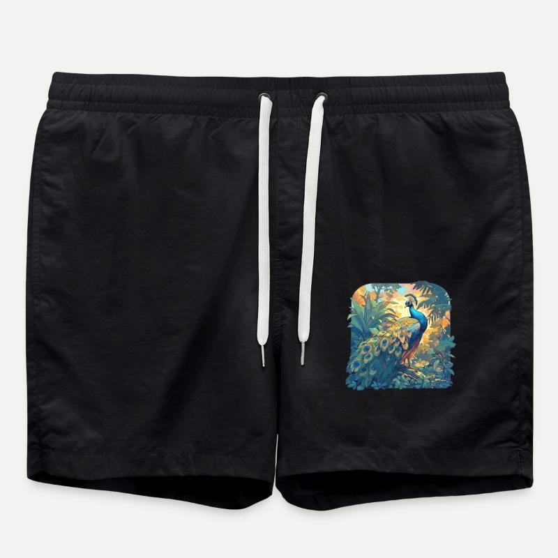 Paons Paon - Short de bain - noir
