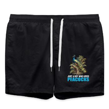 Paons Paon - Short de bain - noir - Devant - AI Model Male 185 light (185cm)
