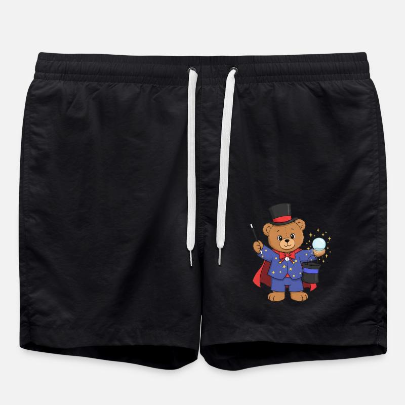 Ours en peluche sorcier - Short de bain - noir