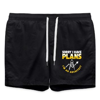 Architecte - Short de bain - noir - Devant - AI Model Male 185 light (185cm)