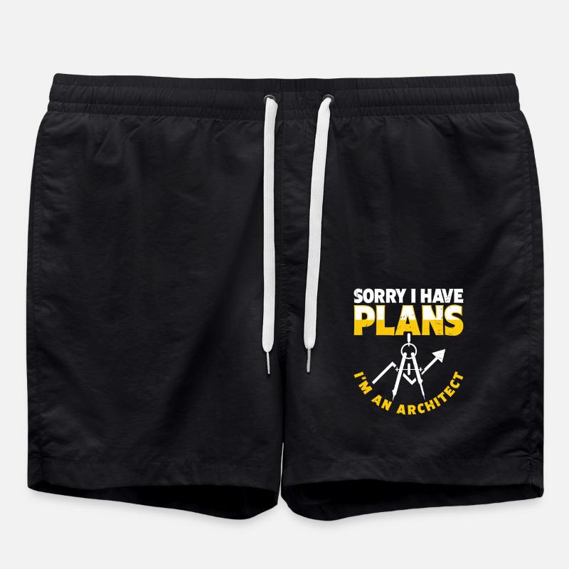 Architekt - Badeshorts - Schwarz
