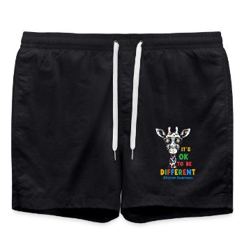 Autisme Autiste - Short de bain - noir - Devant - AI Model Male 185 light (185cm)