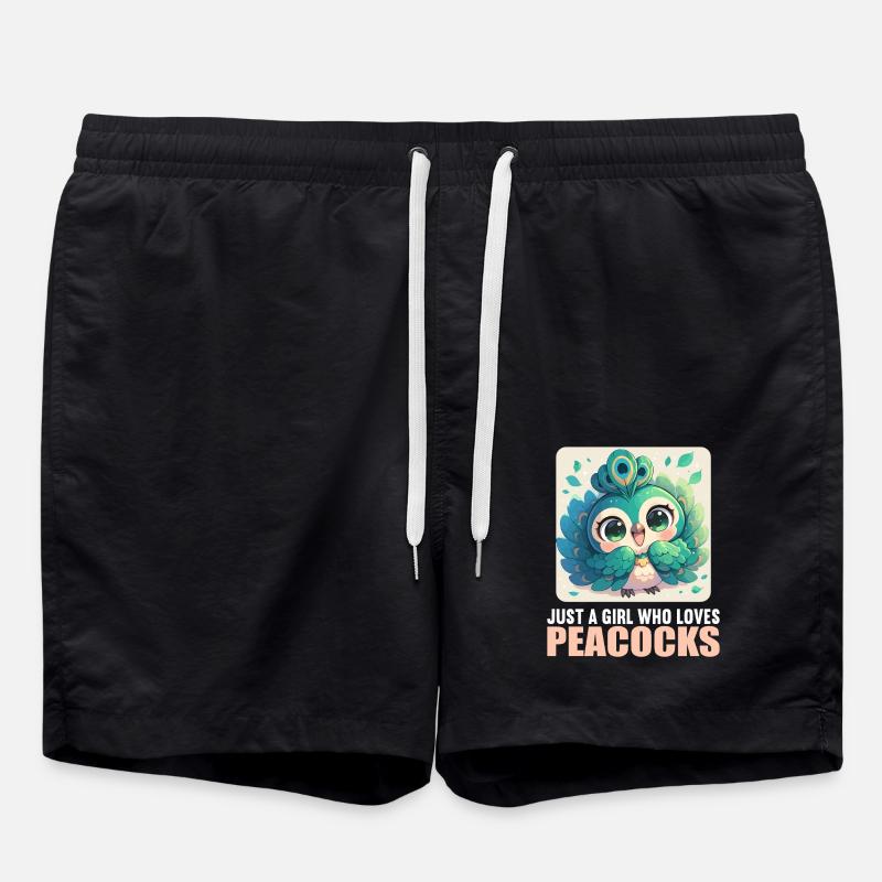 Paons Paon - Short de bain - noir