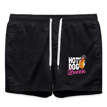 Reine du hot-dog pour les amateurs de hot-dogs - Short de bain - noir - Devant - AI Model Male 185 light (185cm)