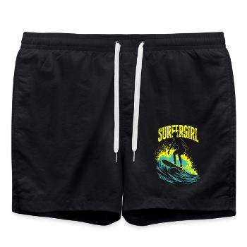 Surfeur Fille Surfeur Surf Surf Surfeur - Short de bain - noir - Devant - AI Model Male 185 light (185cm)