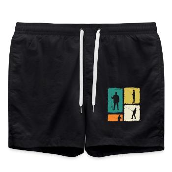 Pêche à la ligne - Short de bain - noir - Devant - AI Model Male 185 light (185cm)