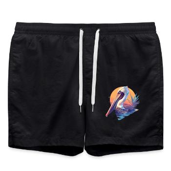 Pelicans Pelican - Swim Trunks - black - Front - AI Model Male 185 light (185cm)