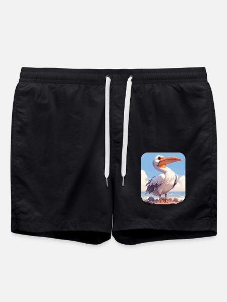 Pelicans Pelican - Swim Trunks - black