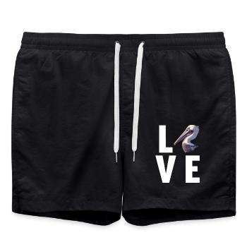Pelicans Pelican - Swim Trunks - black - Front - AI Model Male 185 light (185cm)