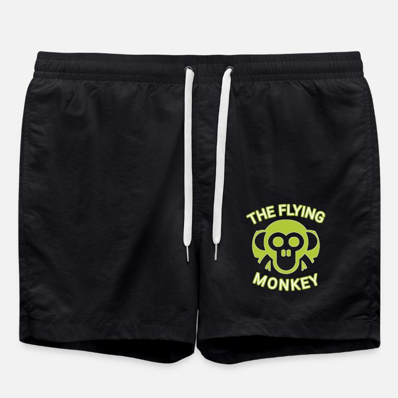 The Flying Monkey Green - Swim Trunks - black