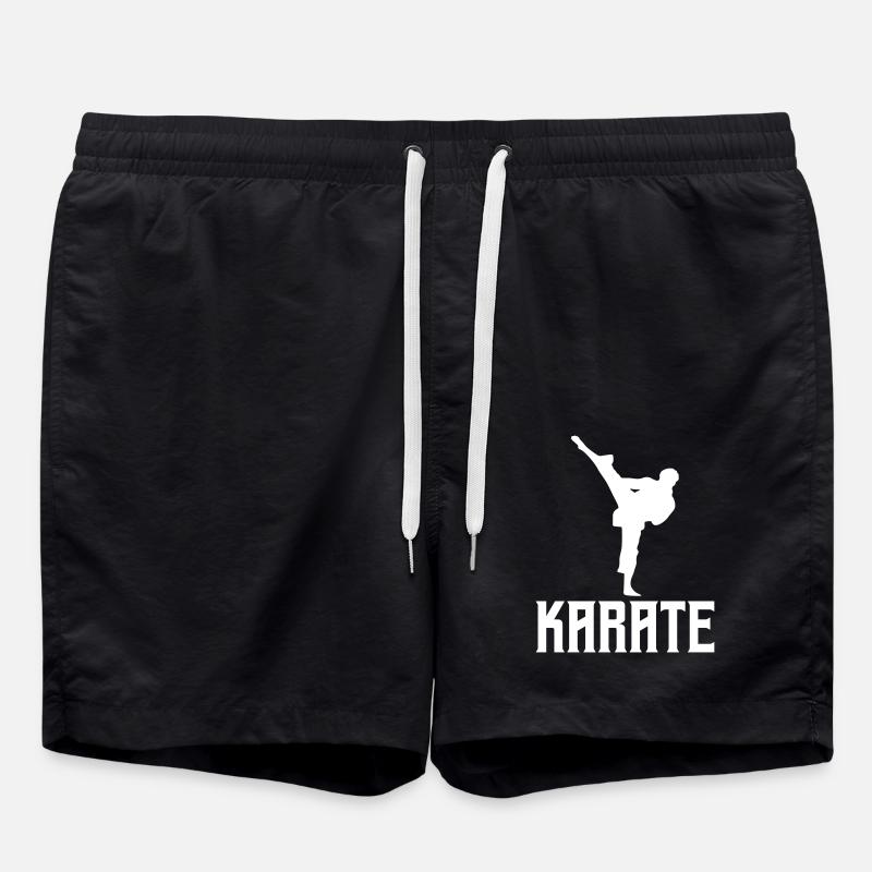 karate - Swim Trunks - black