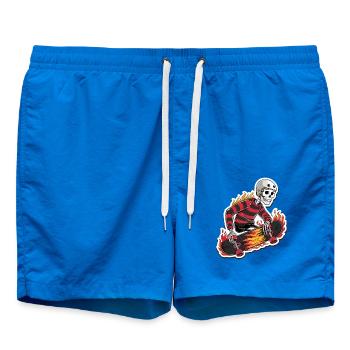 FLAMING SKATEBOARD - Swim Trunks - cobalt blue - Front