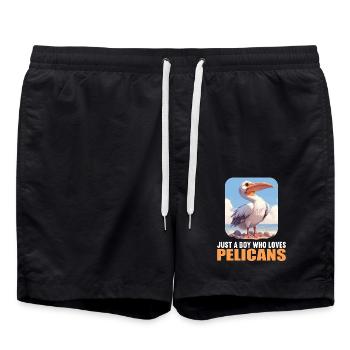 Pélicans Pélican - Short de bain - noir - Devant - AI Model Male 185 light (185cm)