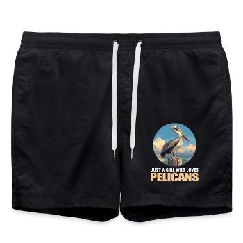 Pelicans Pelican - Swim Trunks - black - Front - AI Model Male 185 light (185cm)