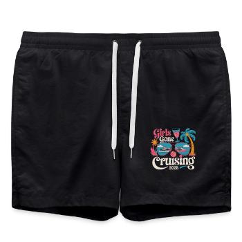 Girls Gone Cruising 2025 Sunglasses Palm Trees - Swim Trunks - black - Front - AI Model Male 185 light (185cm)