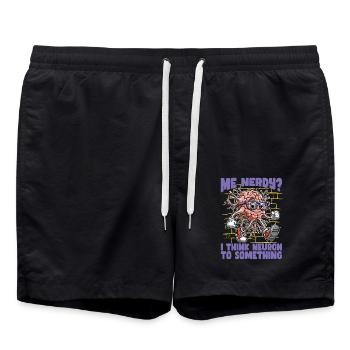 Professeur STEM Moi Nerdy Je pense Neuron Éducateur STEM - Short de bain - noir - Devant - AI Model Male 185 light (185cm)