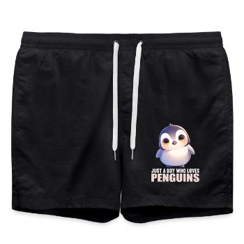 Pingouins Pingouin - Short de bain - noir - Devant - AI Model Male 185 light (185cm)
