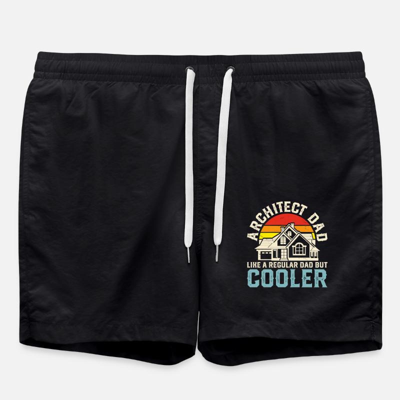 Architekt - Badeshorts - Schwarz