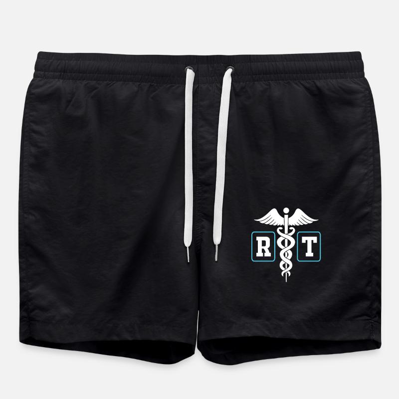 breathing breathing oxygen - Swim Trunks - black