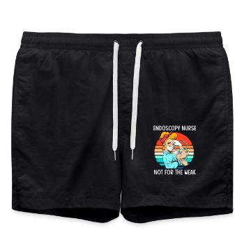 Gastroenterologie - Badeshorts - Schwarz - Vorne - AI Model Male 185 light (185cm)