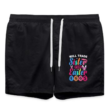 Échangera sa sœur contre des œufs de Pâques - Short de bain - noir - Devant - AI Model Male 185 light (185cm)