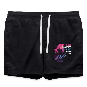Limited Edition Anime Girl Goth Kawaii Geschenk - Badeshorts - Schwarz - Vorne - AI Model Male 185 light (185cm)