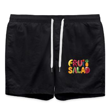 Un plaisir fruité avec des vitamines pour tous les jours - Short de bain - noir - Devant - AI Model Male 185 light (185cm)