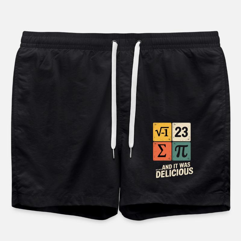 Pi Mathe - Badeshorts - Schwarz