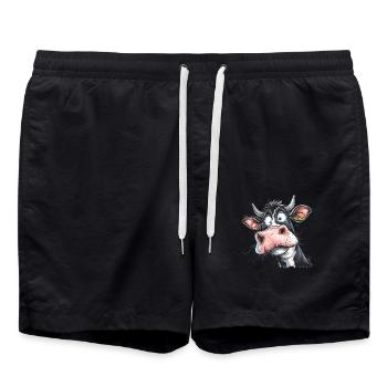 Drôle de vache - Short de bain - noir - Devant - AI Model Male 185 light (185cm)