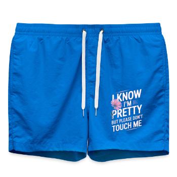 Je sais que je suis jolie mais s’il vous plaît ne me touchez pas les femmes - Short de bain - cobalt blue - Devant