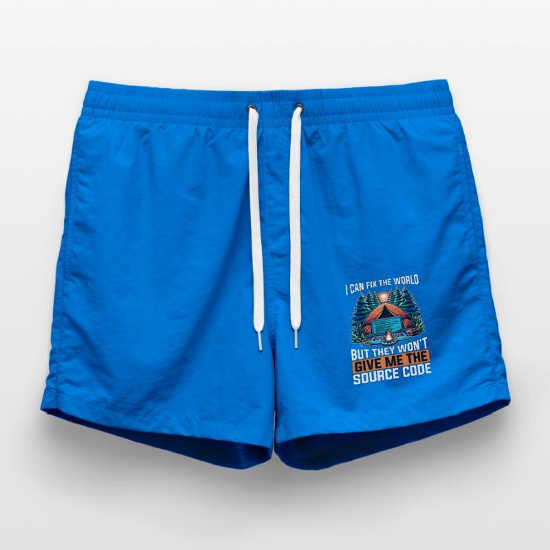 Coder Je peux réparer le monde Développeur Web Codeurs Short de bain