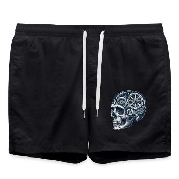 Passionné de vélo Skull Gears - Short de bain - noir - Devant - AI Model Male 185 light (185cm)