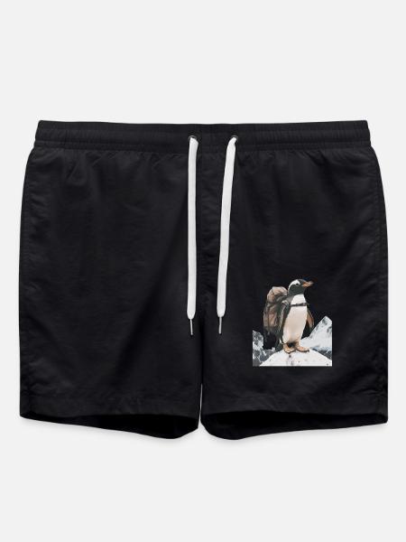 Pinguin - Badeshorts - Schwarz