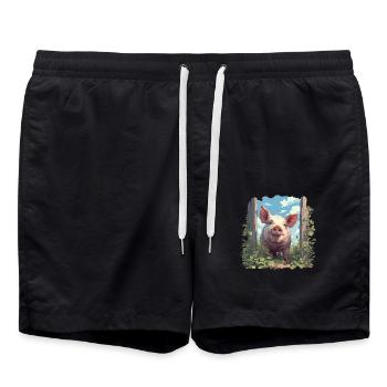 Cochon Cochon - Short de bain - noir - Devant - AI Model Male 185 light (185cm)