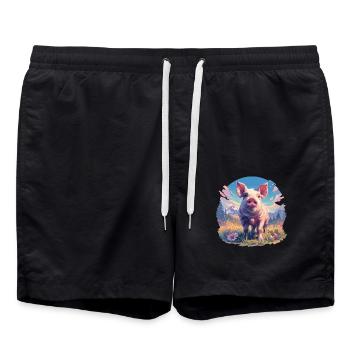 Cochon Cochon - Short de bain - noir - Devant - AI Model Male 185 light (185cm)